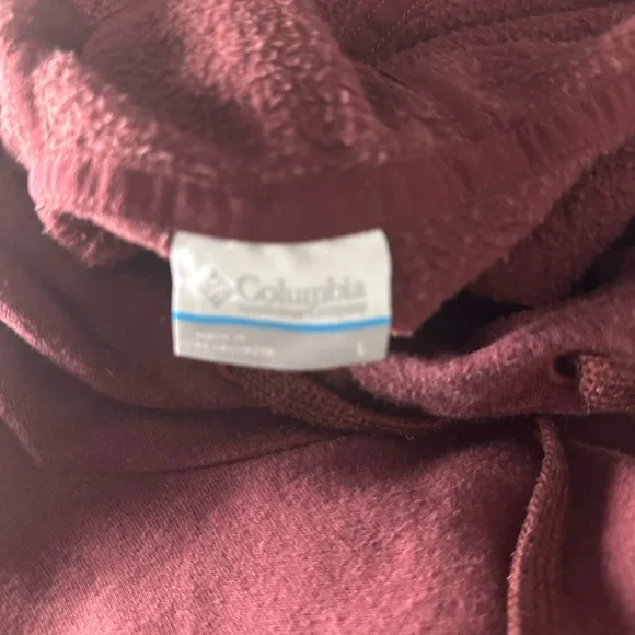 Columbia Unisex Maroon Hoodie - Picture 6 of 6